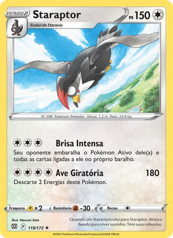 Staraptor 119/172 Astros Cintilantes
