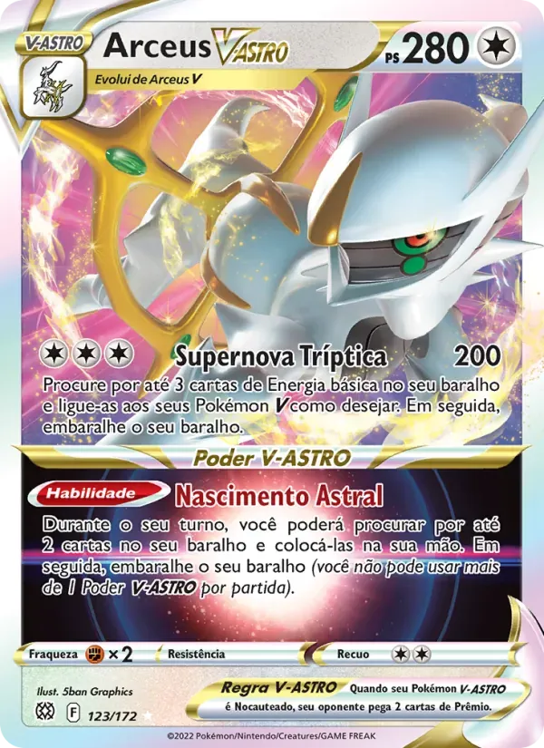 Arceus V-ASTRO 123/172 Astros Cintilantes