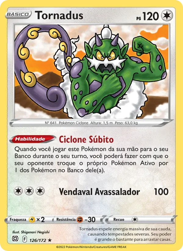 Tornadus 126/172 Astros Cintilantes