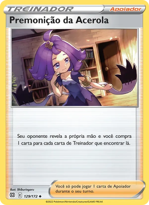 Premonição da Acerola 129/172 Astros Cintilantes