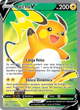 Raichu V 158 Astros Cintilantes