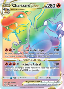 Charizard V-ASTRO 174 Astros Cintilantes