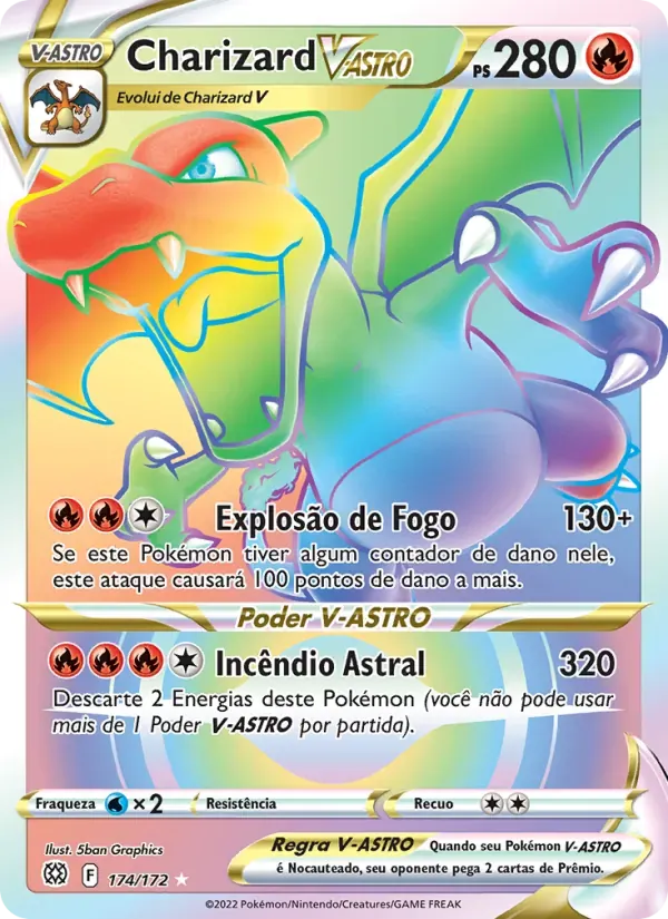 Charizard V-ASTRO 174/172 Astros Cintilantes