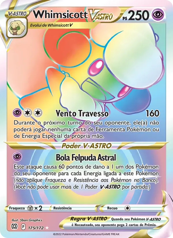 Whimsicott V-ASTRO 175/172 Astros Cintilantes