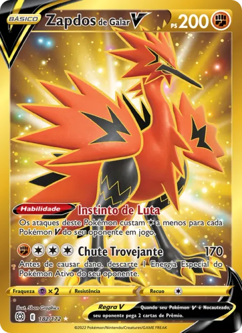Zapdos de Galar V 182/172