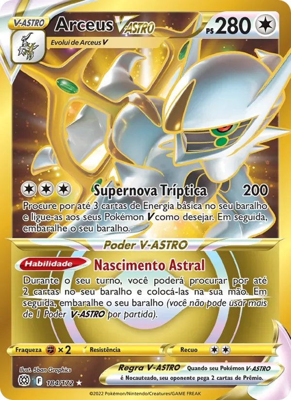Arceus V-ASTRO 184/172 Astros Cintilantes