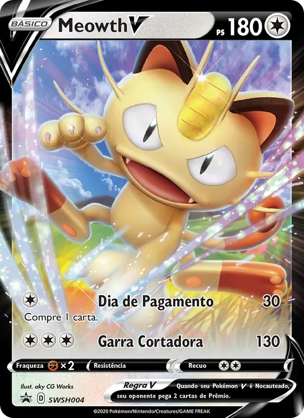 Meowth V SWSH004/307 ESES Promos