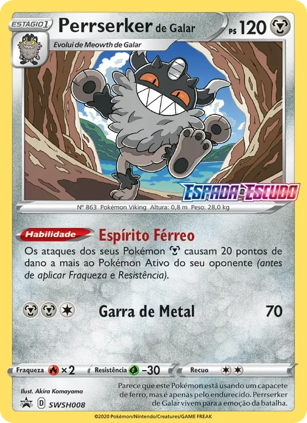 Perrserker de Galar SWSH008/307 ESES Promos