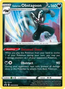 Obstagoon de Galar SWSH059 ESES Promos