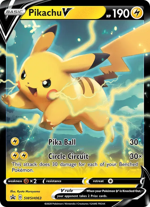Pikachu V SWSH063/307 ESES Promos