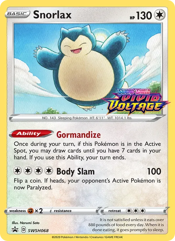 Snorlax SWSH068/307 ESES Promos