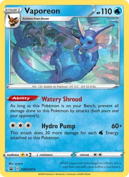 Vaporeon SWSH072 ESES Promos