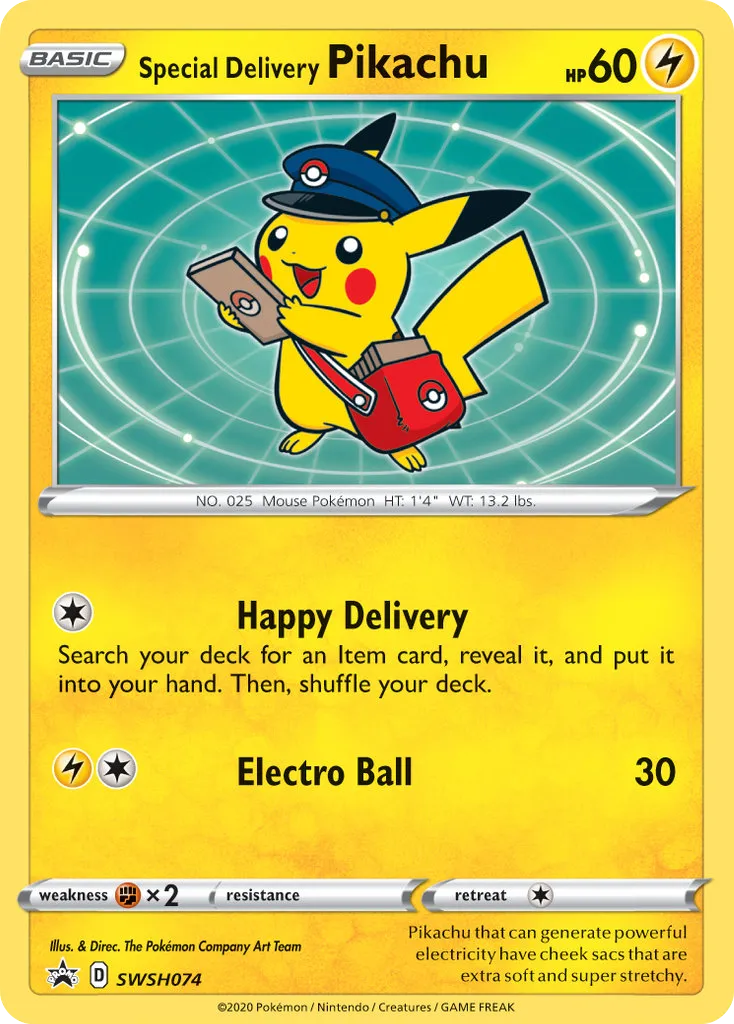 Special Delivery Pikachu SWSH074/307 ESES Promos