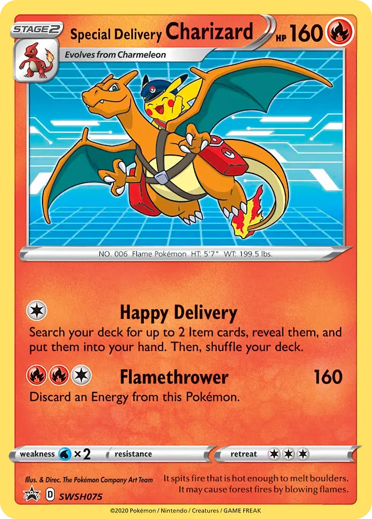 Special Delivery Charizard SWSH075/307 ESES Promos