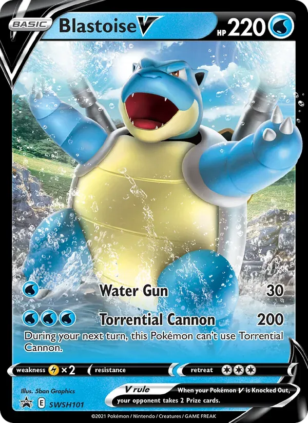 Blastoise V SWSH101/307 ESES Promos