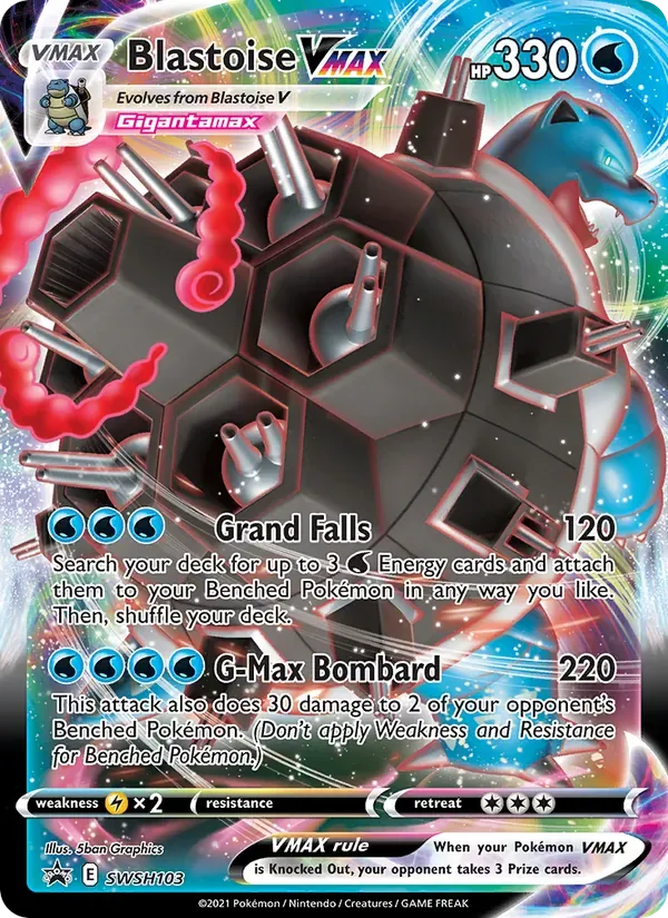 Blastoise VMAX SWSH103/307 ESES Promos
