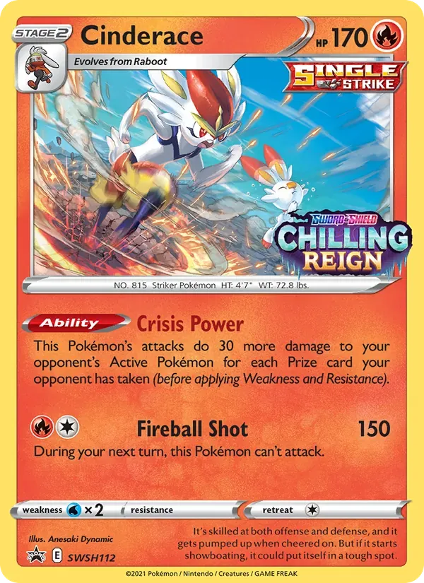 Cinderace SWSH112/307 ESES Promos