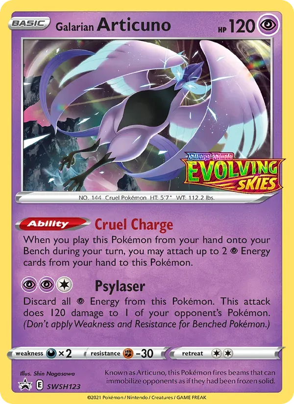 Articuno de Galar SWSH123/307 ESES Promos