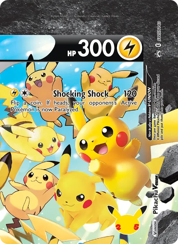 Pikachu V-UNIÃO SWSH140/307 ESES Promos