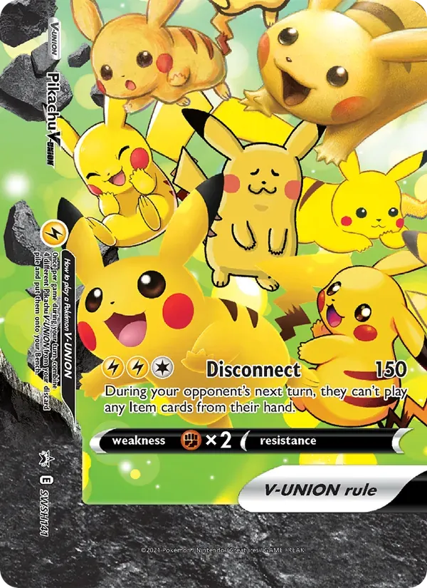 Pikachu V-UNIÃO SWSH141/307 ESES Promos