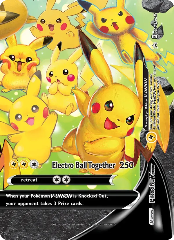 Pikachu V-UNIÃO SWSH142/307 ESES Promos