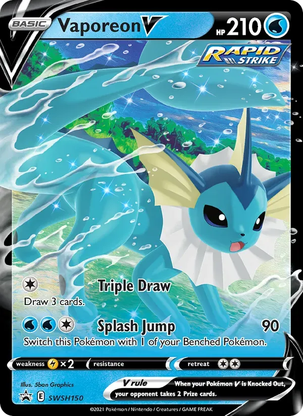 Vaporeon V SWSH150/307 ESES Promos