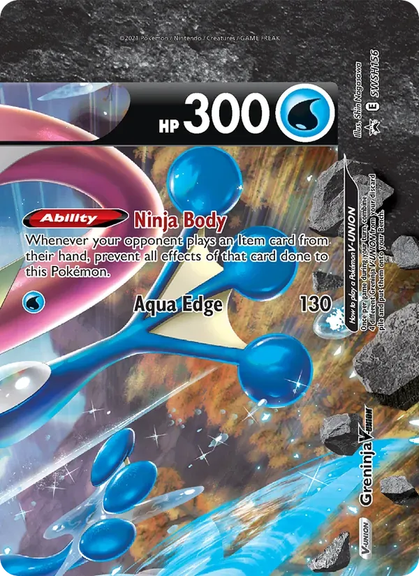 Greninja V-UNIÃO SWSH156/307 ESES Promos