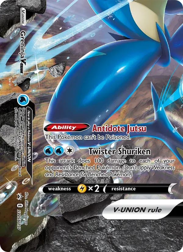 Greninja V-UNIÃO SWSH157/307 ESES Promos