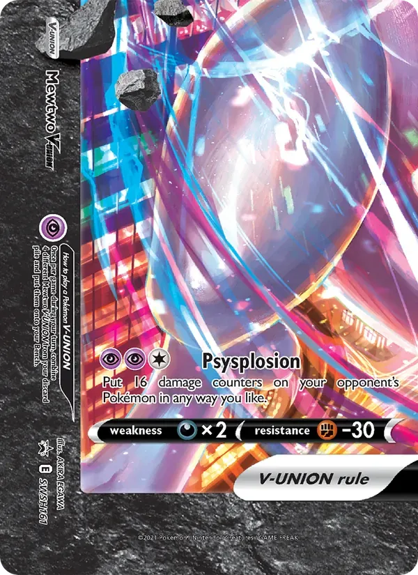 Mewtwo V-UNIÃO SWSH161/307 ESES Promos
