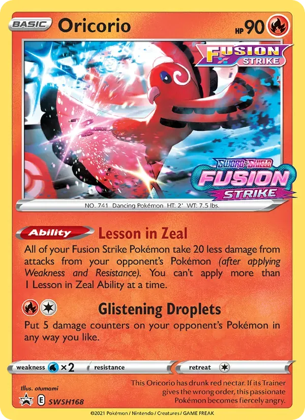 Oricorio SWSH168/307 ESES Promos