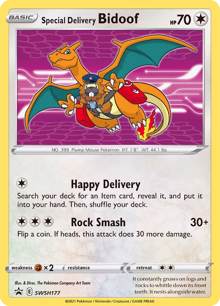 Special Delivery Bidoof SWSH177/307 ESES Promos