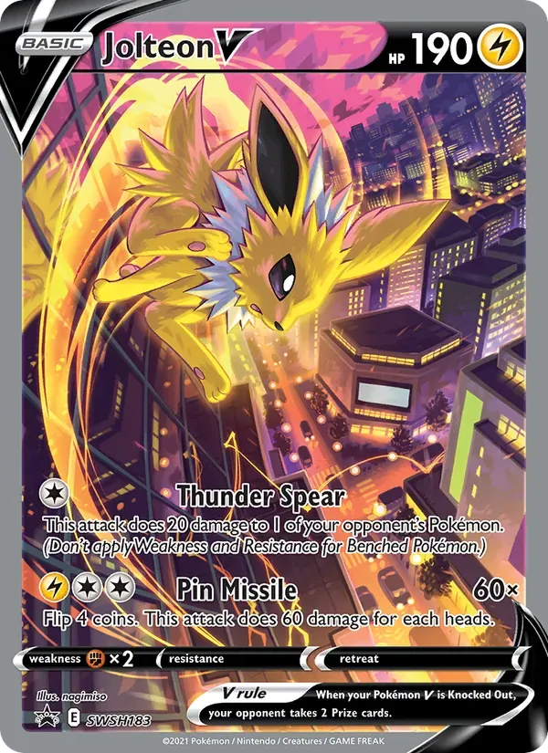 Jolteon V SWSH183/307 ESES Promos
