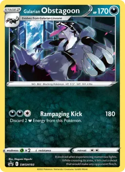Obstagoon de Galar SWSH193 ESES Promos