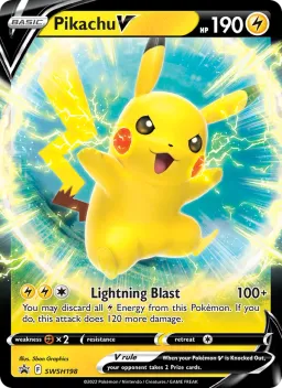 Pikachu V SWSH198 ESES Promos