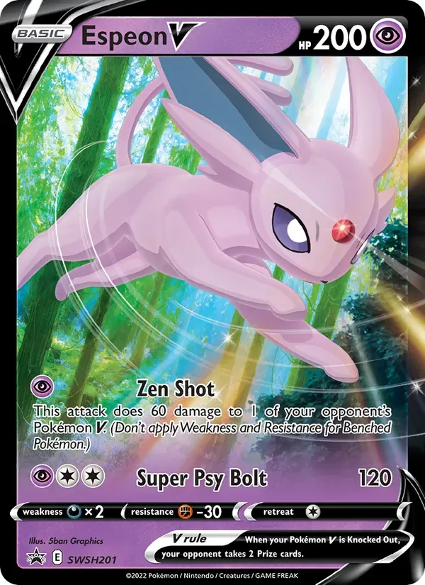 Espeon V SWSH201/307 ESES Promos