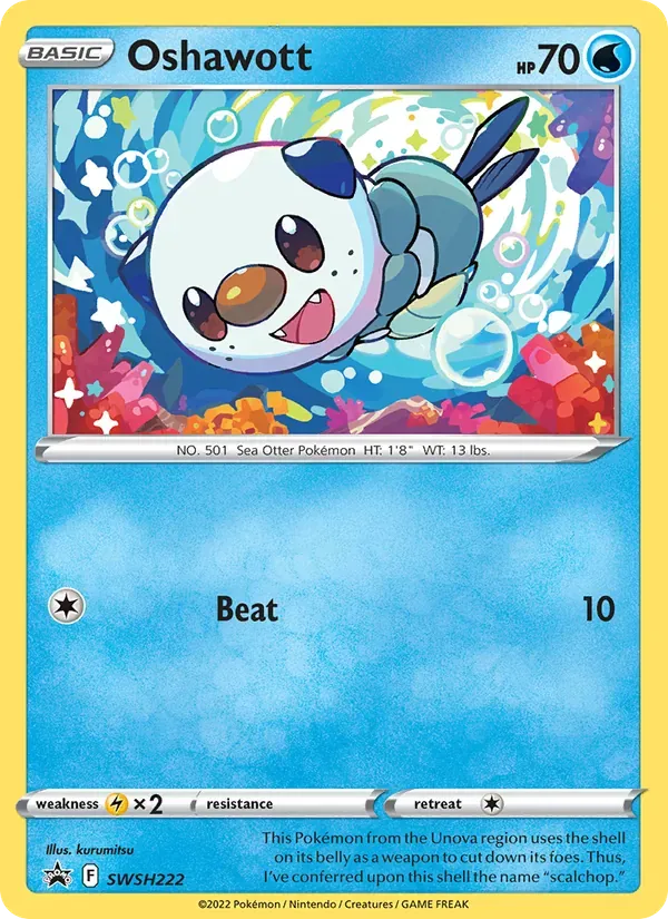 Oshawott SWSH222/307 ESES Promos