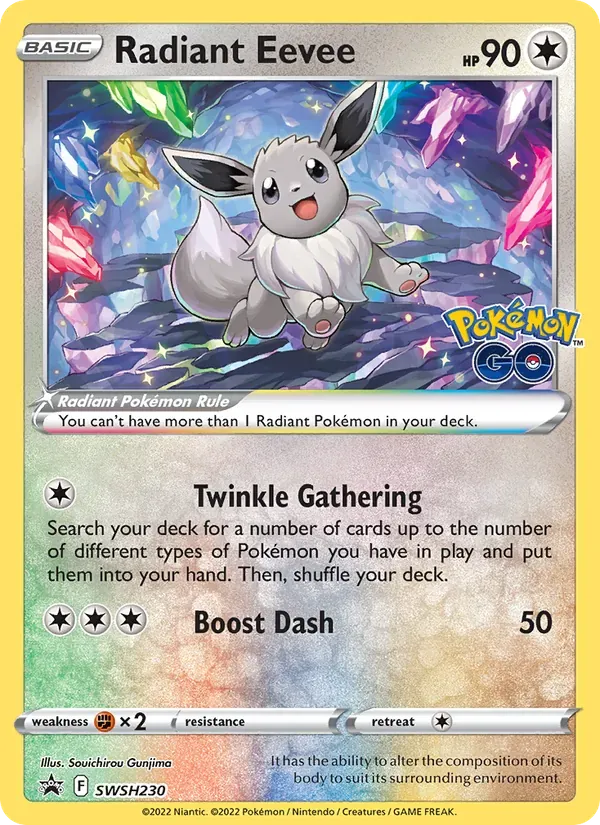 Eevee Radiante SWSH230/307 ESES Promos