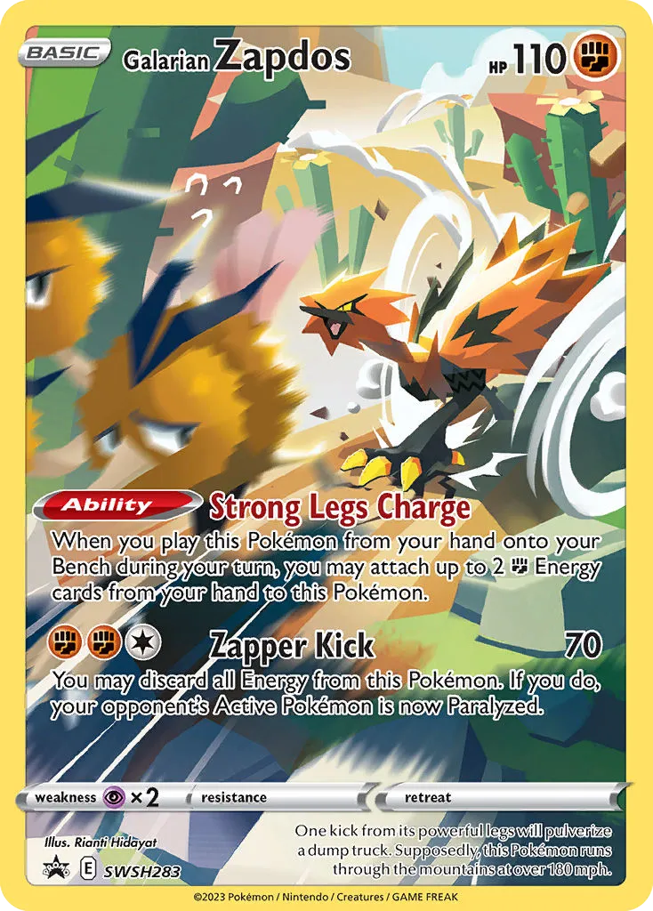 Zapdos de Galar SWSH283/307 ESES Promos
