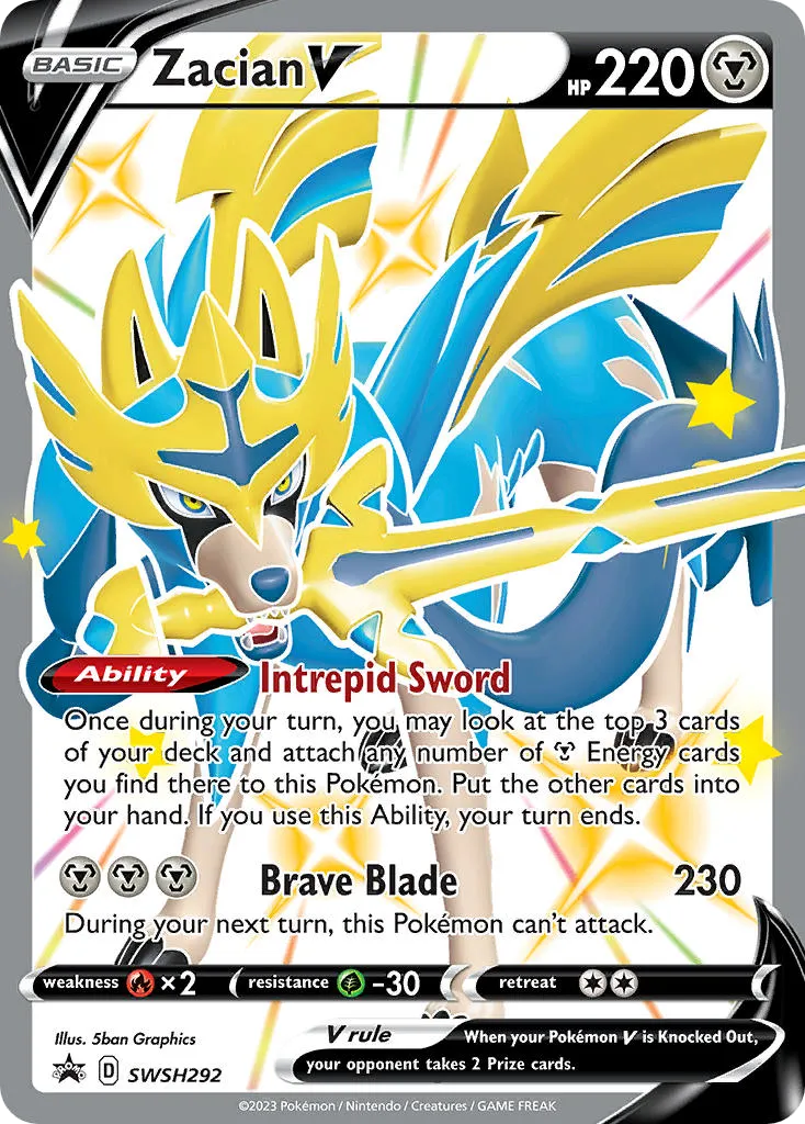 Zacian V SWSH292/307 ESES Promos