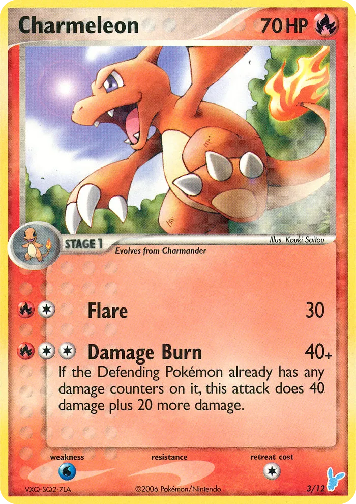 Charmeleon 3/12 EX trainer Kit 2 (Minun)
