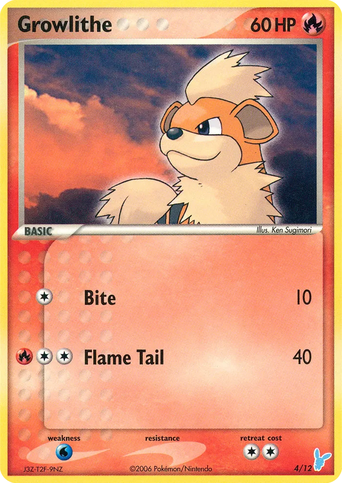 Growlithe 4/12 EX trainer Kit 2 (Minun)