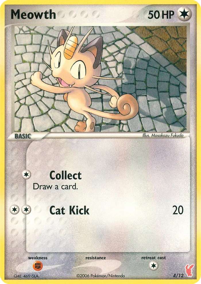 Meowth 4/12 EX trainer Kit 2 (Plusle)