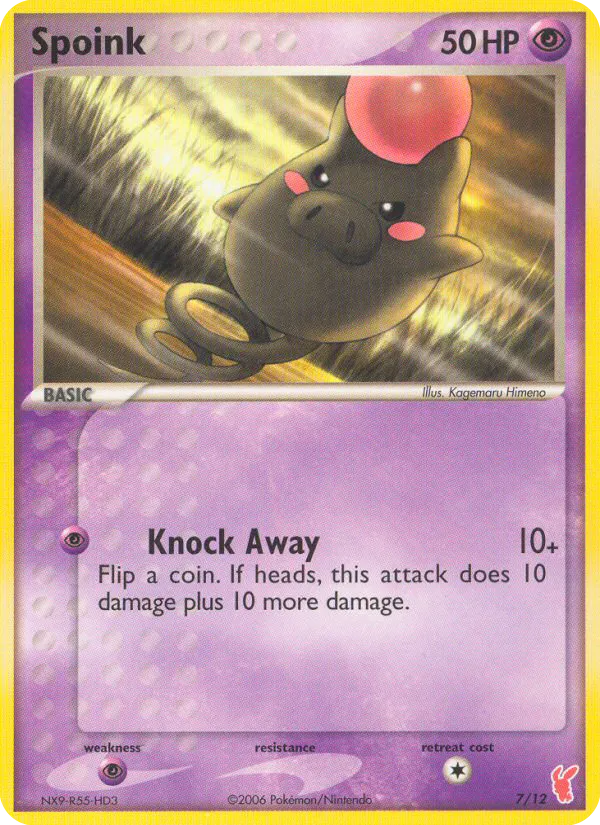 Spoink 7/12 EX trainer Kit 2 (Plusle)