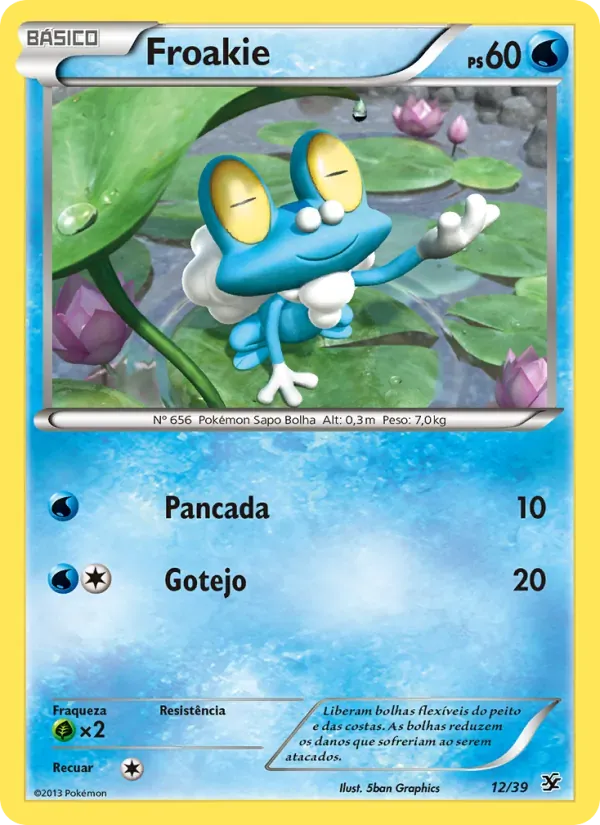 Froakie 12/39 Conjunto para Iniciantes Kalos