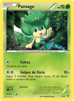 Pansage 2 Conjunto para Iniciantes Kalos