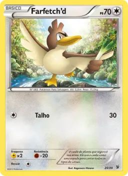 Farfetch'd 25 Conjunto para Iniciantes Kalos