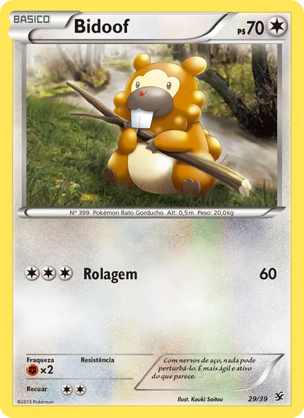 Bidoof 29/39 Conjunto para Iniciantes Kalos
