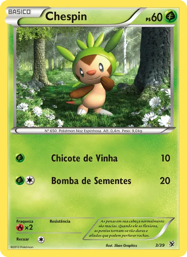 Chespin 3/39 Conjunto para Iniciantes Kalos