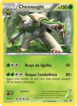 Chesnaught 5 Conjunto para Iniciantes Kalos
