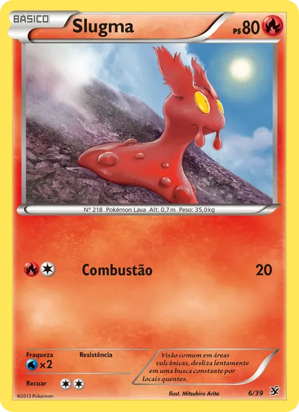 Slugma 6/39 Conjunto para Iniciantes Kalos